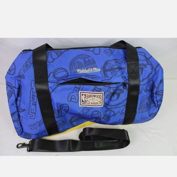 MITCHELL & NESS NBA HARDWOOD CLASSICS DENVER NUGGETS DUFFLE BAG NWOT - Picture 3 of 6